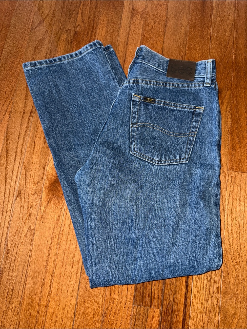 Lee Straight-Leg Men's Jeans in Blue Denim